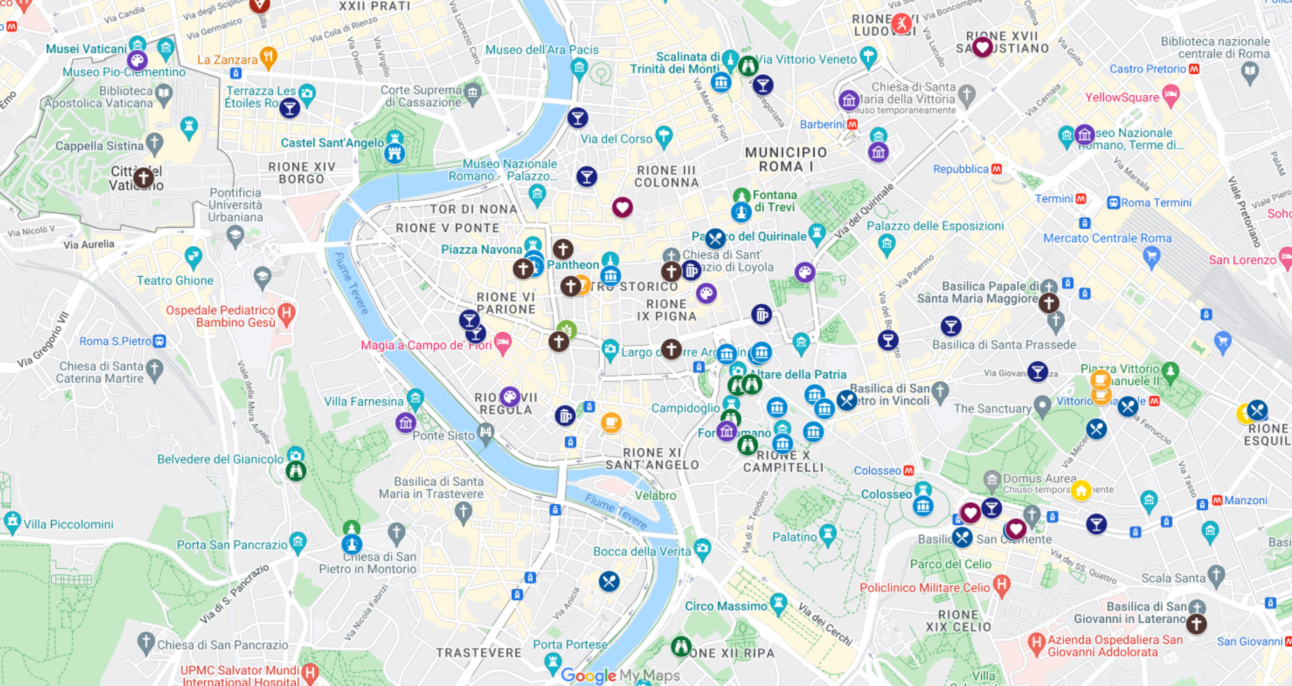 Operiamo in tutte le principali zone di Roma